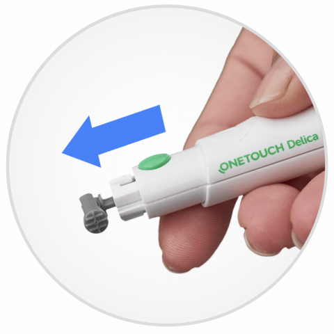 Éjection de la lancette Éjection de la lancette